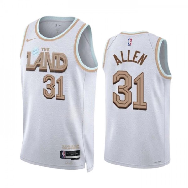 Cleveland Cavaliers Trikot Jarrett Allen 31 Nike 2022-23 City Edition Weiß Swingman - Herren Cleveland Cavaliers Trikot Jarrett Allen 31 Nike 2022-23 City Edition Weiß Swingman - Herren